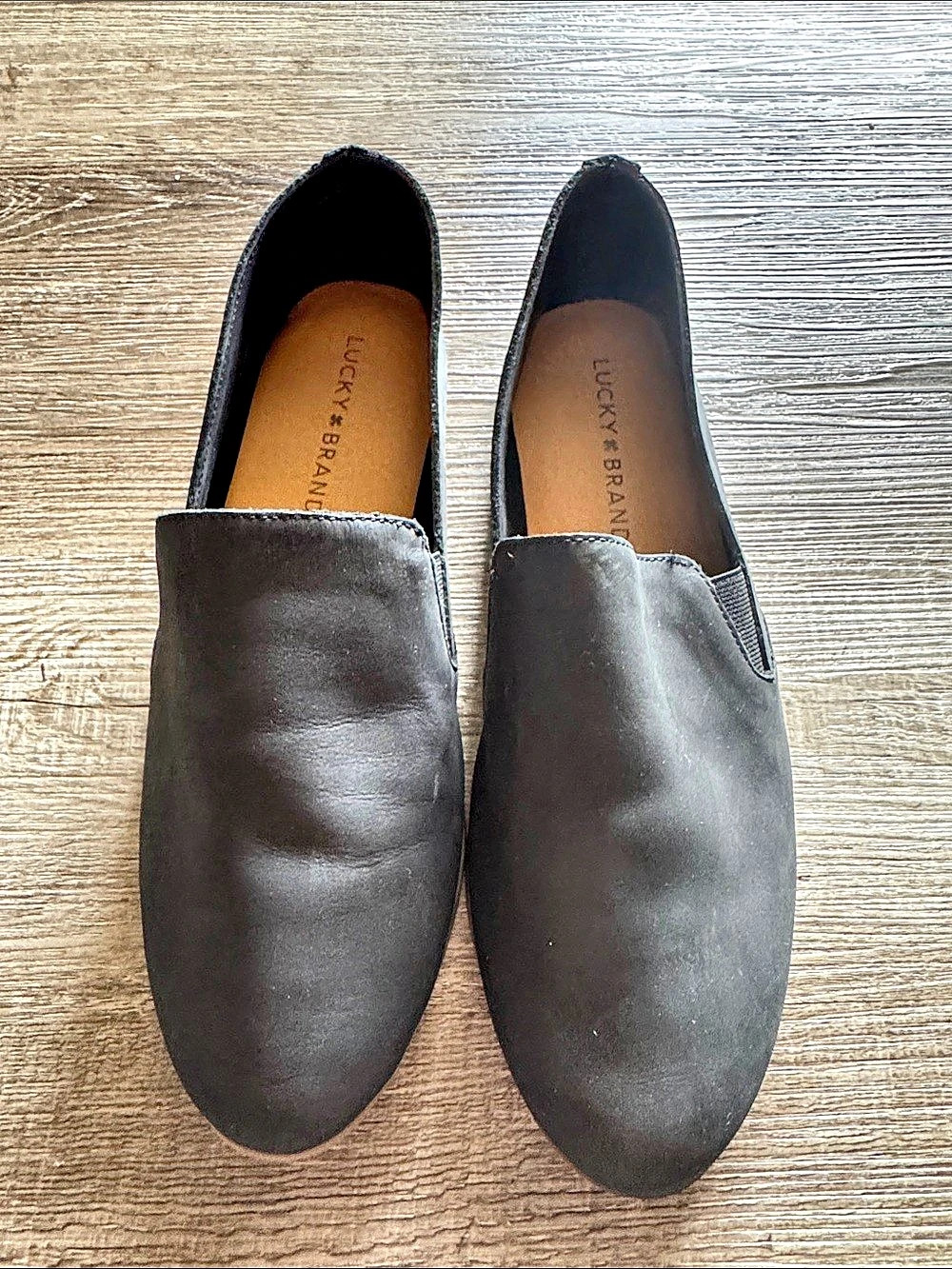 Lucky Brand Emmie Ballet Flat Black Slip-On Flats
